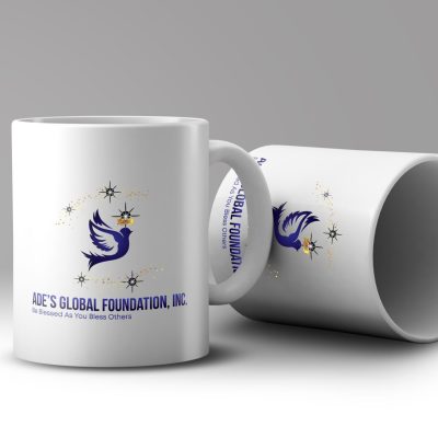 Mockup of two white ceramic coffee mug PSD